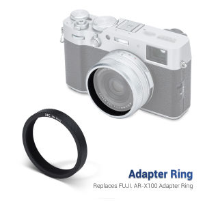 JJC Metal Adapter Ring For Fujifilm X100VI X100V X100F X100T X100S X100 X70 Replaces Fujifilm AR-X100Enables Attachment of 49mm Lens FiltersCompatible with the Fujifilm FLCP-49 Lens Cap