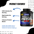 USN Anabolic, Mass Gainer, With Whey Protein Isolate, Concentrate, Casein, Egg White, Muscle Builder, 6lbs. 