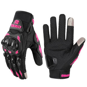 Summer Lady Pink Motorcycle Cycling Gloves Touchscreen Motocross Glove ATV MTB Mesh Breathable Motorbike Glove Wear-resistant