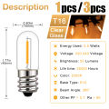 Bóng đèn LED Edison dây tóc hoài cổ bóng đèn E12 E14 0.6W Ống Bóng Đèn Thủy Tinh Cổ Điển 220V màu trắng ấm đèn bóng đèn đồ trang trí nhà bóng đèn 90% năng lượng hiệu quả. 