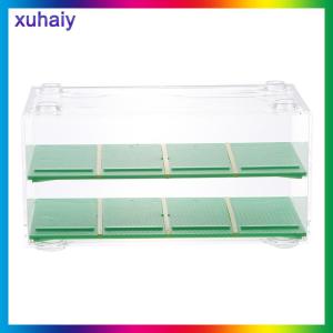 xuhaiy Xe ô tô Diecast lưu trữ Acrylic chống bụi hộp 1:64 cho bánh xe nóng trong suốt hộp hiển thị Xe mô hình đồ chơi tủ giá