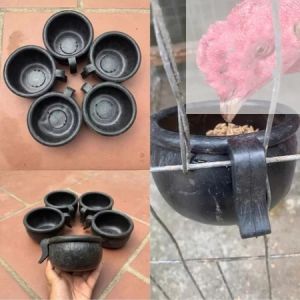 10 Pieces Rubber Dippers Rubber Feeders for Fighting Cocks thaitugachoi Pigeons