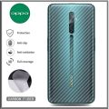 STICKER SKIN CARBON OPPO RENO 2F / RENO 12 5G / RENO 12F / RENO 12 PRO - GARSKIN CARBON FIBER 3D STIKER BACK FILM VIOLETTE DESIGN. 
