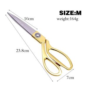 Gunting Kain / Bahan Luxury QIUDISI Gagang Emas 105 Inch Gunting Bahan Kain / Gunting Potong Bahan Kain /Tailor Scissors Textile Scissors