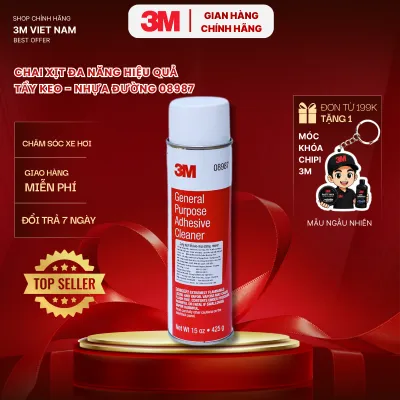 Dung dịch tẩy keo- nhựa đường 3M 08987- Nhập khẩu Mỹ 425g ( keo 2 mặt nhựa đường keo logo tem nhãn...)
