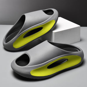 MenS Trendy Versatile Outdoor Slippers Odor-Resistant Non-Slip Snug Fit Thick-Soled Height-Increasing Sporty Casual Beach Flip-Flops