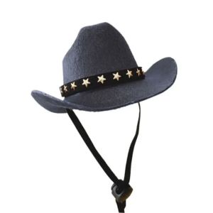 YITAQI Non-woven Pets Star Cowboy Hat Adjustable Soft Cat Headwear Fashion British Style Pet Sun Hats For Dogs Puppy Cats
