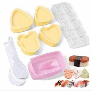 DIY Sushi Mold Onigiri Mold Box PP Material Kids Rice Mold Animal Onigiri Shape Tools Tool Shaper
