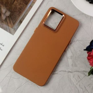 Soft Case Silikom PREMIUM Luxury leather Chrome Camera Kulit Kompatibel Untuk Realme 14 14T C71 C73 C61 C63 C51 C51s C53 Samsung S25 Edge Poco M7 Pro 5G F7 F7 Pro F7 Ultra Infinix GT 30 Pro