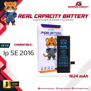 WIXEL ORIGINAL Baterai Iphone 5 SE 2016 Batre Batrai Battery Dual Double Power HP Handphone Apple Ip Ori