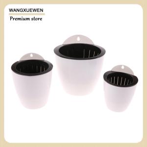 [COD] Wall-Mounted Indoor Automatic Water-absorbing Flowerpot Plastic Flowerpot Succulent Green Dill Green Plant Flower Pot Decor