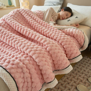 【Super low price】1pc Luxury Microfiber Blanket for Travel Sofa Bed Office Soft Lightweight Multifunctional Plush Blankets for Spring Autumn Plaid