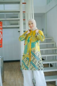 TUNIK BATIK M L XL XXL XXXL LD 120 BAHAN KATUN Tunik Batik WanitaTunik Batik Jumbo Tunik Batik Baru