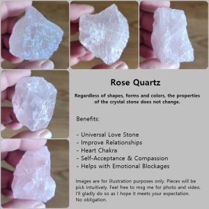 Rose Quartz Raw Natural Crystal Stone | Universal Love Stone | Balance | Nurturing | Compassion