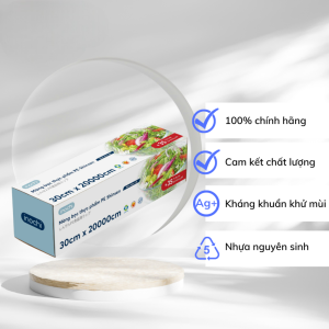 Màng bọc thực phẩm an toàn INOCHI PE Shinsen kháng khuẩn không chứa DEHP – nhiều kích cỡ