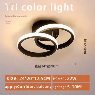 Tricolor Modern Corridor Light Center Light Led Ceiling Light Bedroom Light Ceiling Light Aisle Light Balcony Lights Nordic Lights