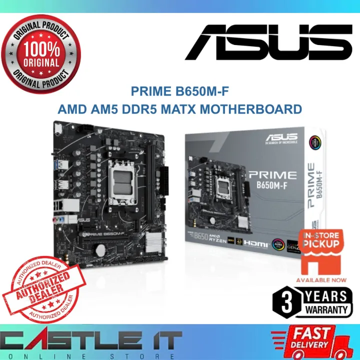 ASUS PRIME B650M-F AMD AM5 DDR5 mATX Motherboard