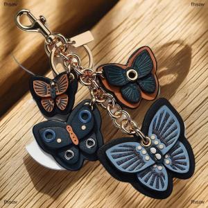 [COD] fhsav กระเป๋าเชือกผีเสื้อสีสันสดใสซ้อนทับกันการตกแต่งแบบแขวนพวงกุญแจพู่ห้อยแฟชั่นจี้กระเป๋าเป้สะพายหลัง