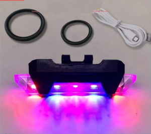【FuCO】Đèn Led Cảnh Báo Gắn Đuôi Xe Đạp Leo Núi Có Thể Sạc Lại Bằng Cổng Usb Đèn Xe Đạp