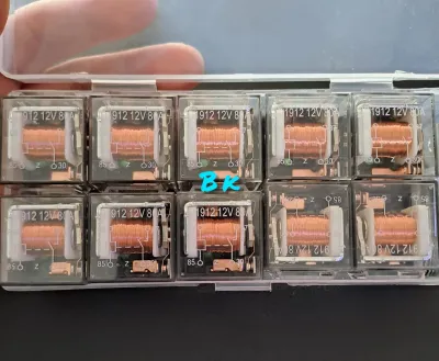 10 Pcs Relay Klakson Kaki 4 80A 12 Volt