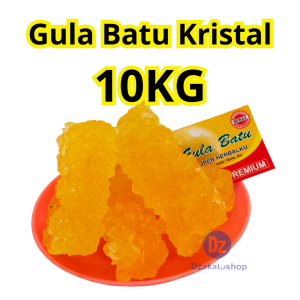 Gula Batu Asli 10 kg Kristal kuning isi 10pcs kemasan 1kg