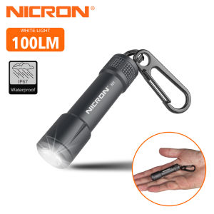《302》NICRON Flashlight N1  Key Chain light 100lumes brightness 37M Beam Distance lightweight light LED Torch Waterproof IPX7 For Home For Household Christmas gift N1