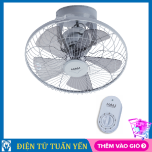 Quạt đảo trần Hali HR-16 công suất 67W sử dụng hộp số 3 tốc độ gió - Hàng chính hãng