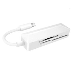 Portable Reader Writer Ios8Pin 3-in-1 Read Flash Memory Simultaneously Universal Adapter SDTF XD Reader