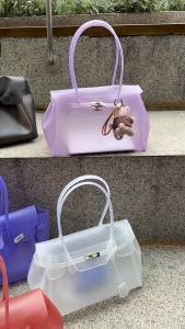 Jelly firkin Jelly bag platinum tote bag Kelly bag kiiikiii Same Style 26 Spring and Summer Fashion Shoulder Bag