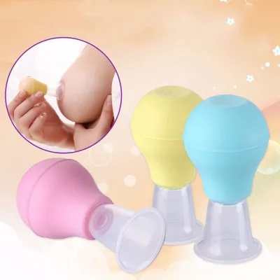 [Ready Stock Free Casing]Silicone Nipple Corrector Nipple Orthotic Nipple Suction Nipple Pump Penarik Puting 哺乳神器 Breastfeeding Helper with casing Aspirator Nipples Retraction Nipples Silicone Cups for Mommy Girl