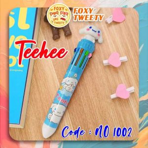Ballpoint 10 Warna Karakter Lucu / Pena 10 Warna / PALING LENGKAP