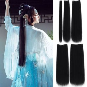 HEALMEYOU Cổ xưa Bộ tóc giả Hanfu Truyền thống Phong cách Trung Quốc Tóc Thẳng Dài Sai Nối tóc Miếng đệm tóc giả Hanfu Phụ nữ