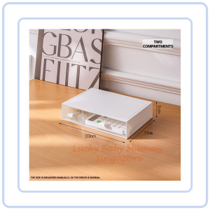 【Pure Care】 Stackable Compartment Desktop Storage Box Multi-Layer Stackable Drawer Organizer