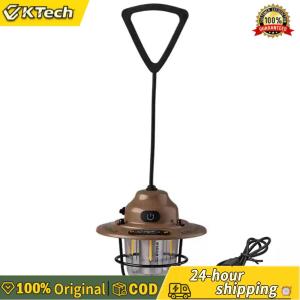 【Free Shipping】 LED Retro Small Droplight USB Charging Outdoor Campsite Lamp IPX4 Waterproof Tent Atmosphere Lamp for Camping Hiking Fishing