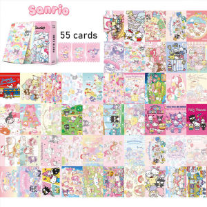 50Pcs Kartu Foil Sanrio Mainan Kartu Sanrio Hologram Kartu Trading Card Sanrio