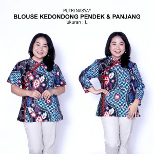 Atasan Kerja Batik Modern: Blus Jumbo S-M-L-XL untuk Wanita
