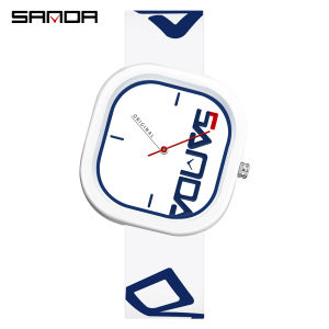 SANDA Brand Womens/Mens Fashion Ultra Thin Silicone Strap Watch Casual Sports Waterproof Quartz Watch
