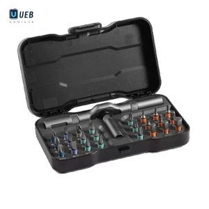 Ueblock✈ DIY Screwdriver 24 in 1 W/ Detachable Ratchet Handle DIY Ratchet Screwdriver Set for DIY Electronics Watch & Home Repair