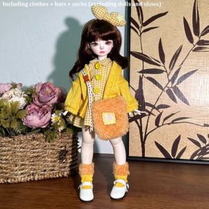 AODDO Sweater Coat 30cm Doll Clothes Fashion Pretty 1/6 BJD Doll Outfit Set Trendy Casual Doll Accessories Girl Toy Gift