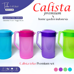[ CALISTA ] TEKO BULAT AIR TEH ESCAN PLUTO PLASTIK SOFT COLOUR 14 LITER