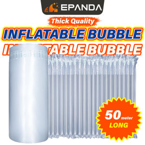50m Bubble Wrap Air Inflatable Packaging Roll Shockproof Cushion Ecom Packing Wrap Barang Fragile