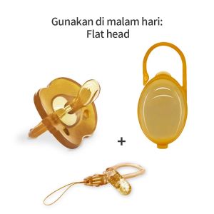 Mumystaton Dot bayi / baby pacifier/empeng bayi BPA FREE dengan rantai dan