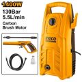 INGCO HIGH PRESSURE WASHER MAX.130BAR HPWR14008 (AIR-COND CLEANING). 