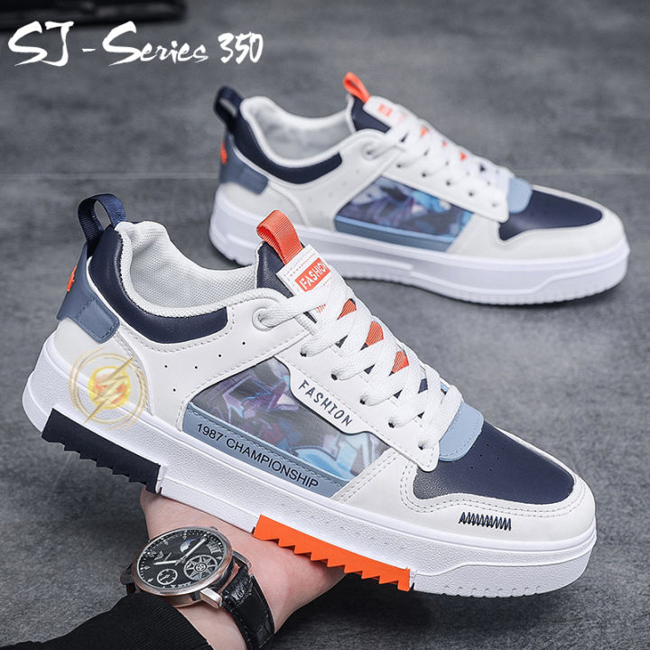 MONA] Sepatu Sneakers Casual Pria Motif Keren Warna Cakep kualitas