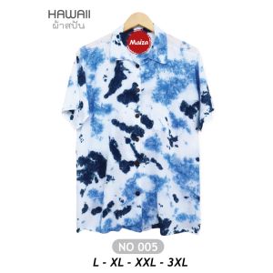 (ร้านค้าส่งไว) ชุดคู่รักไปทะเล เดรสสายเดี่ยวสม็อค ปรับสายเลื่อน ผ้าสปัน ผ้ามัดย้อมครามฮักธรรมชาติ ชุดคู่รัก เดรสไปทะเล เดรสมัดย้อม