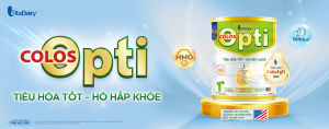 Sữa Bột Vitadairy Colos Opti 1+ Hộp 800g tiêu hóa tốt hô hấp khỏe cho trẻ từ 1 tuổi trở lên- Huệ Lan Mart