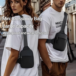 Shoulder Bag Nylon Fabric Backpack Portability Adjustable Shoulder Strap Soft Lining Abrasion Resistance