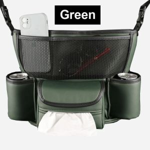 Kaly Nappa Leather Car Front Seat Middle Storage Bag Auto Center Console Tissue Organizer Stowing Tyding Can Isolation Block Package 9R3H1