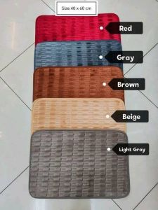 #03 Memory Foam Absorbent Soft Mat Bath Bathroom Bedroom Floor Shower Rug Decor Coral Velvet Doormat Cot