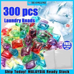 300PCS Laundry Ball Beads Wash Lasting Fragrance Laundry Scent Liquid Gel Detergent Clothes Laundry Detergent
